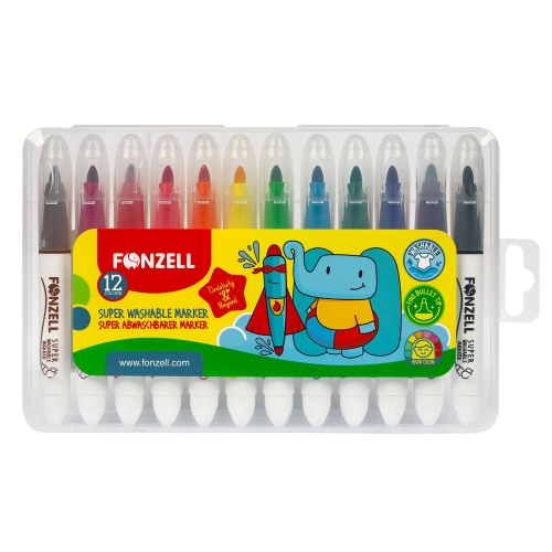 ماژیک 12 رنگ Super Washable Markers فونزل