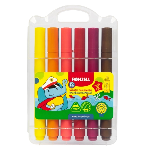 ماژیک 12 رنگ Washable Color Markers فونزل