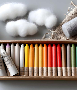 فرق مداد شمعی با پاستل چیست؟