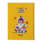 دفتر سيمي 50 برگ جلد يووي دار كد 001