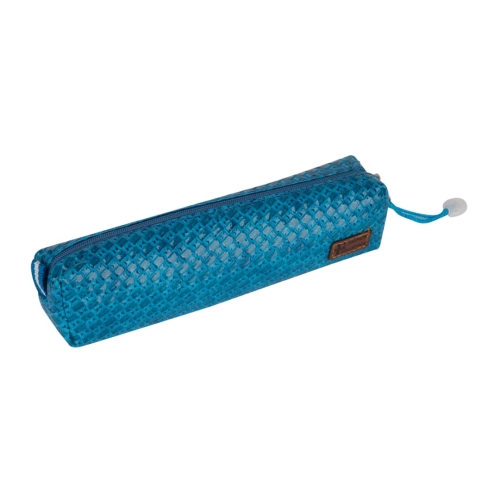 جامدادی تک زیپ چرمی دنیم