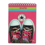 دفتر یادداشت 80 برگ طلقی فنر دوبل کد 65