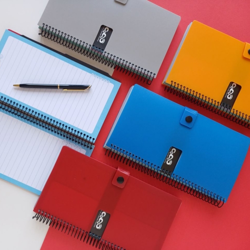 دفتر 140 برگ خبرنگاری دکمه دار کد 24 کیمیا