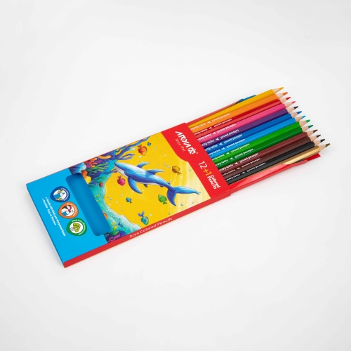 مداد رنگی ۱+۱۲ رنگ آریا