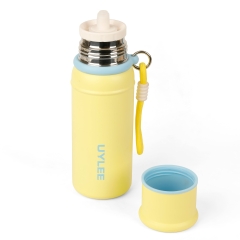 فلاسک استیل سرد و گرم 500cc پستونکی UYLEE