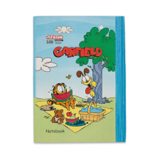 دفتر 100 برگ جلد سخت ته دوخت کش دار کد 77 آفاق