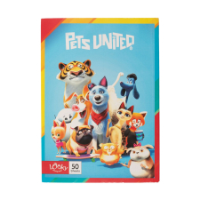 دفتر 50 برگ ته چسب فانتزی لوکی