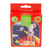 پاستل 6 رنگ مقوایی سیب