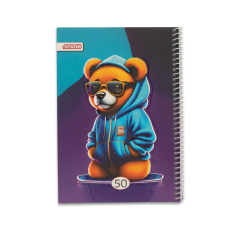 دفتر 50 برگ فانتزی جلد شومیز کد 11 آفاق