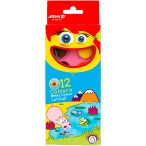 آبرنگ ۱۲ رنگ آریا مدل بیضی کوچک