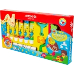 رنگ انگشتی 6 رنگ آریا با رول و ابزار مدل تیوپی