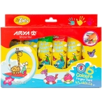 رنگ انگشتی 6 رنگ آریا مدل تیوپی