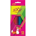 مداد رنگی 12 رنگ لوکی جعبه مقوایی