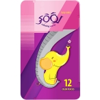 مداد رنگی 12 رنگ لوکی فلزی تخت