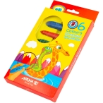 مداد شمعی ۶ رنگ آریا مدل مدادی