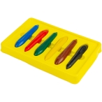 مداد شمعی ۶ رنگ آریا مدل مدادی