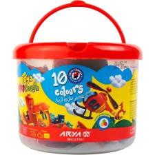 خمیر بازی ۱۰ رنگ آریا مدل سطلی